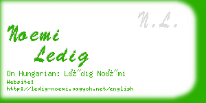 noemi ledig business card